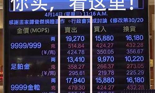 澳门金价和大陆的金价是一样的吗_澳门黄金和内地差多少?