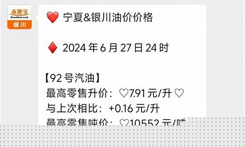 今日银川市汽油价格表_银川油价调整通知