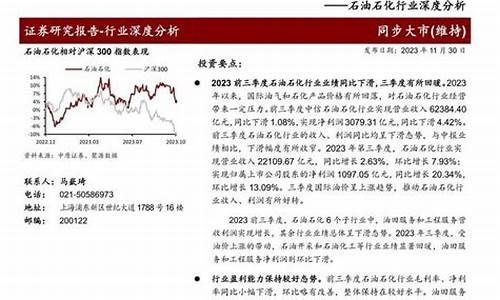 油价指标_深度分析油价指数