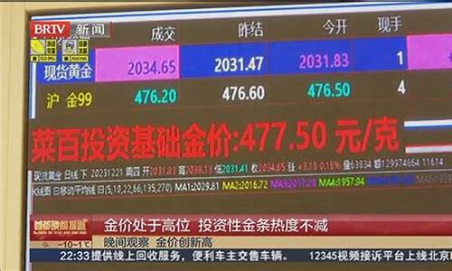 黄金价格目前是高位吗_目前金价处于高位